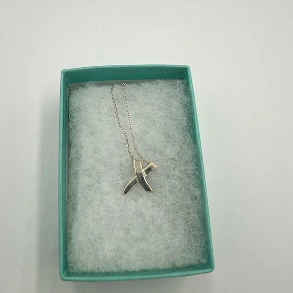Tiffany & Co Paloma's Graffiti X Pendant Necklace EUC